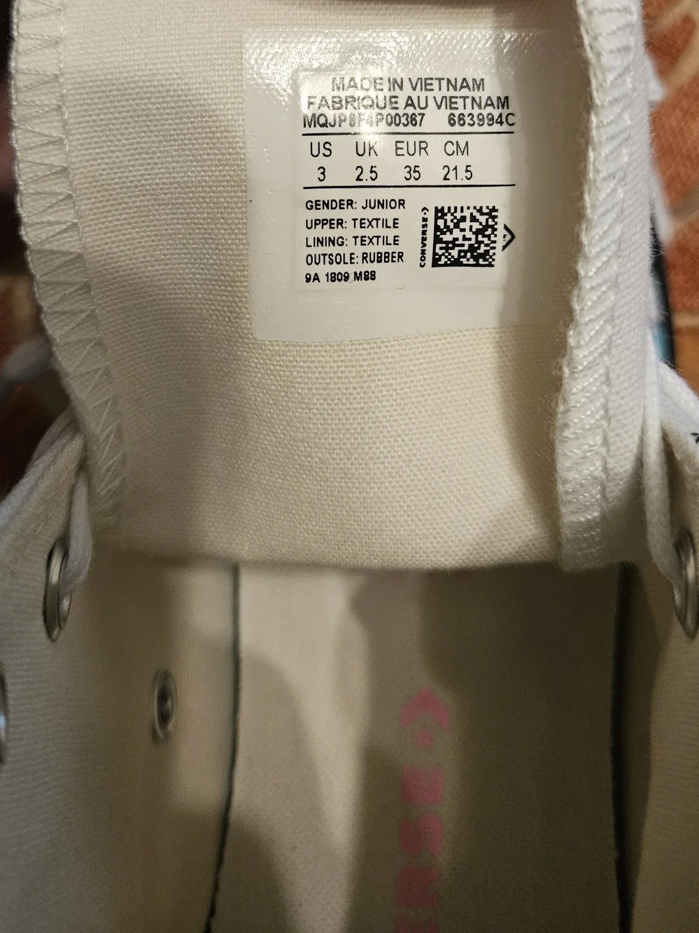 Converse Kids' White High-Top Sneakers with Rainbow & Unicorn Print- NWOT